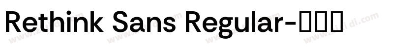 Rethink Sans Regular字体转换